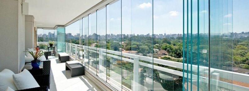 akdeniz металлические складные стеклянные балконные системы