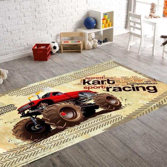 seroni karting թվային տպագրություն patchwork մանկական գորգ