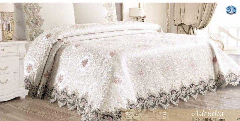 set biancheria da letto adriana-3d-piqué con lenzuola