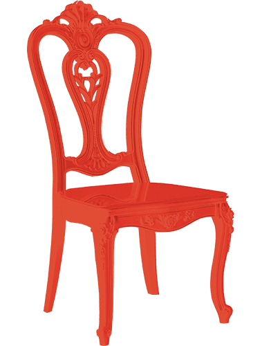 modieuze koninklijke stoel