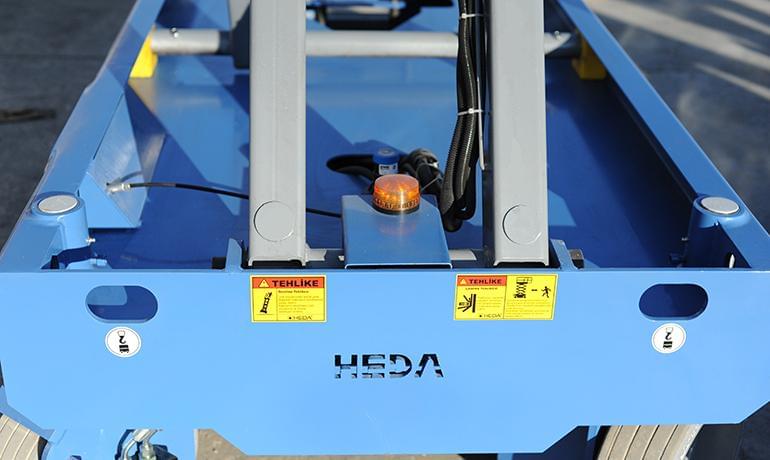 heda 14 μέτρων αυτοκινούμενη ηλεκτρική πλατφόρμα ανύψωσης ψαλιδιού