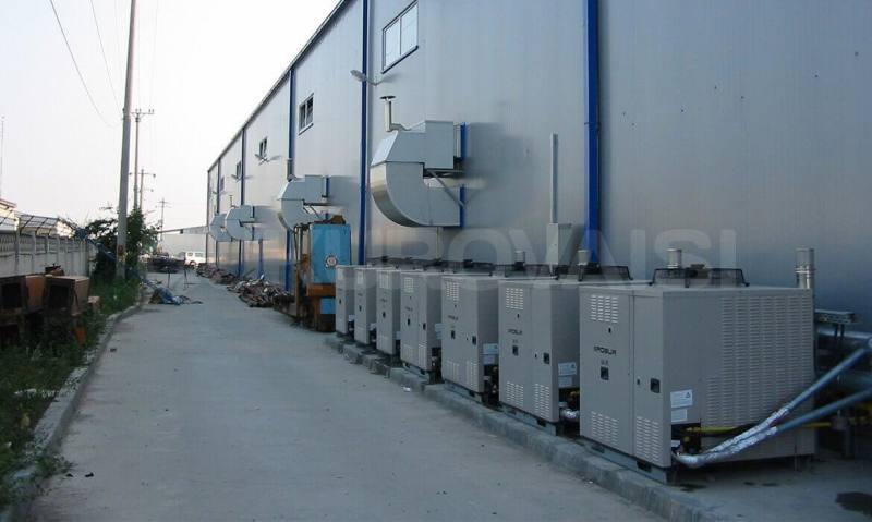 Çukurova isı 산업 시스템 가스 연료 열풍 발생기 robur 시리즈