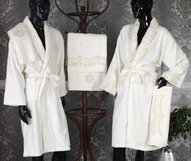 homestar luksus kvalitets bambus badekåber og håndklæder sæt