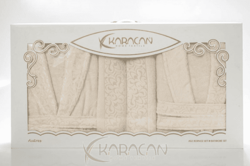 karacan home textile aybuke family bathrobe set