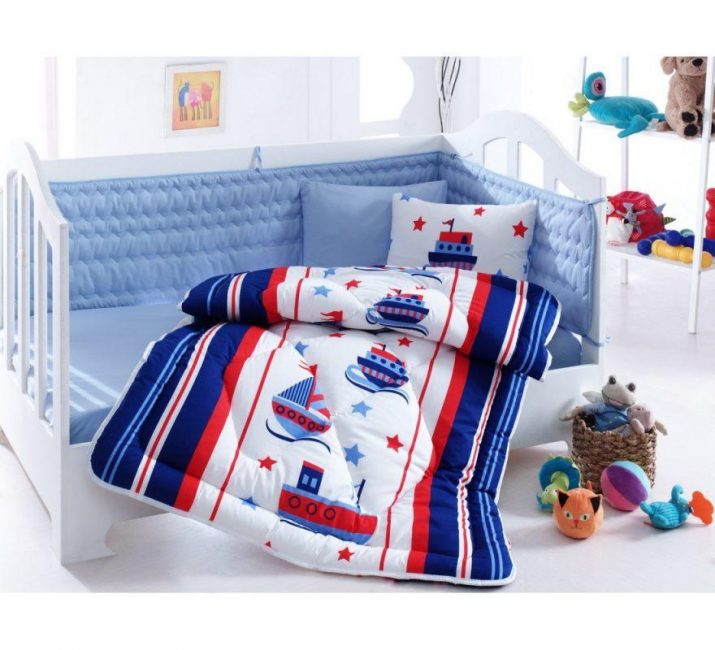 bawełniany zestaw do spania dla niemowląt w kolorze marynarskim