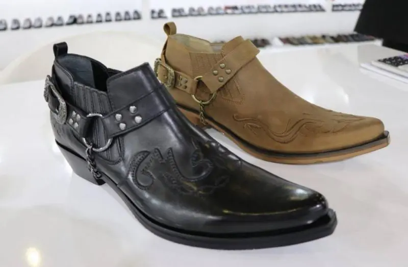 etor كاوبوي الغربية نمط جلد أصلي للرجال الأحذية