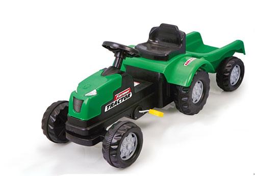 tractor de juguete simsek con remolque de pedales