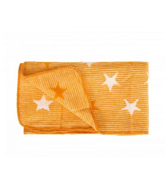 بطانية إيريا تيكستينج ستار للأطفال - برتقالي