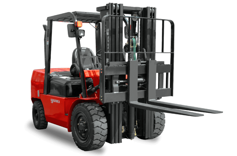 yuki 3.5 ton lifting capacity diesel h triplex forklift cpcd35-45-h