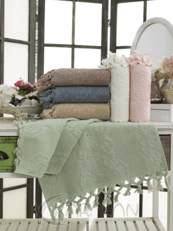 toallas de mano de algodón textil para el hogar karacan