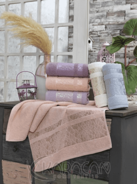 Asciugamani in cotone tessili per la casa karacan