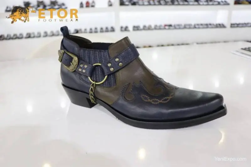etor обувь ковбойские вестерн мужские ботильоны из натуральной кожи 2021
