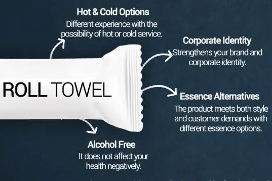 towl alacarte restaurant flat hot towel wet wipe heater cabin