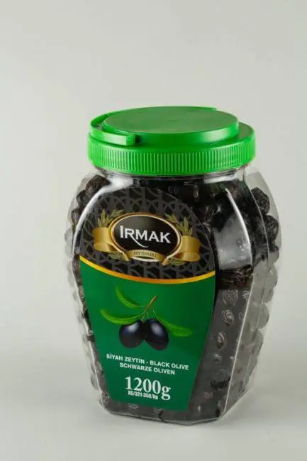 irmak fekete asztali pácolt olívabogyó 700 g műanyag vákuumzáras tasakban