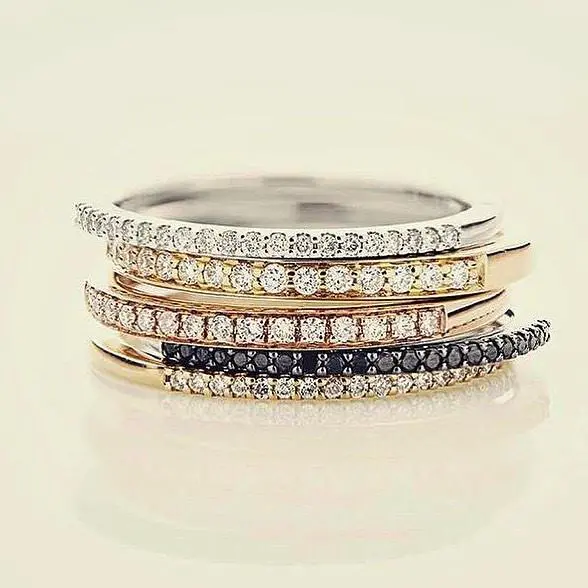गोल्डन आई ज्वेलरी महिलाओं के लिए सोने या प्लैटिनम पर बढ़िया हीरे की सगाई की शादी की अंगूठी संग्रह आभूषण