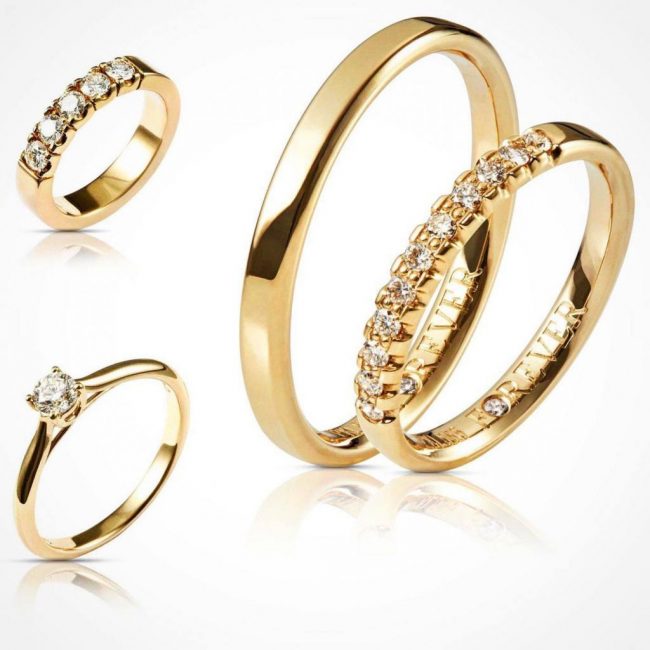 trang sức mắt vàng phụ nữ trang sức đính hôn đính kim cương tốt trên vàng hoặc bạch kim alanya