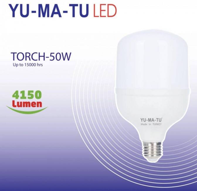 yumatu 50w e27 white led light bulb 4150 lumens