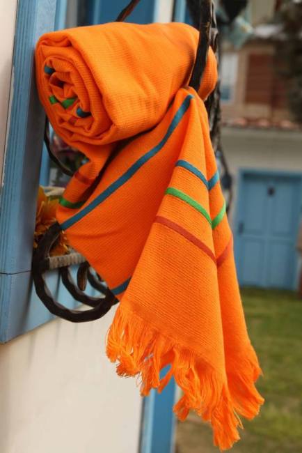 berberler fundochi 100% turski peshtemal pamučni peškir narandžasta 70 × 160 cm 380gr
