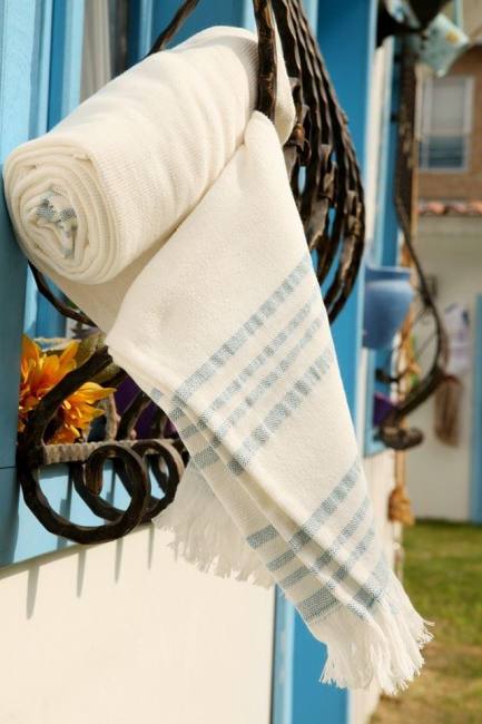przepaski na biodra ręczniki tureckie luzem 100% bawełna 70 × 160 cm 380gr peshtemals w paski nowe