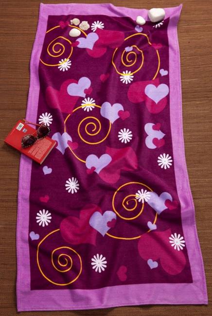 Rebeka полотенца пляжное полотенце из турецкого хлопка 160см х 80см - 60 х 30 в любви