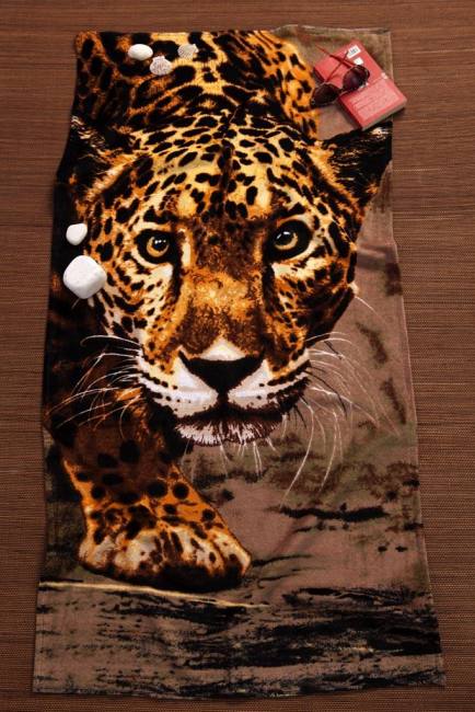 berberler 沙灘巾土耳其棉毛巾 160 公分 x 80 公分 - 60 x 30 獵豹