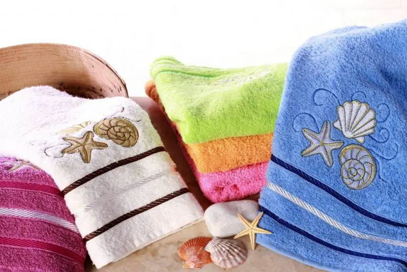 berberler berra bathroom decorative hand towels embroidered towel turkish cotton pack of 6 - 30 x 50 cm aqua
