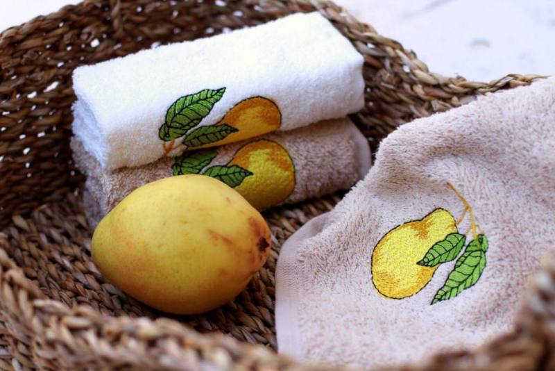 Berberler berra – serviettes de toilette décoratives pour salle de bain, serviette d'invité en coton turc, paquet de 6 fruits