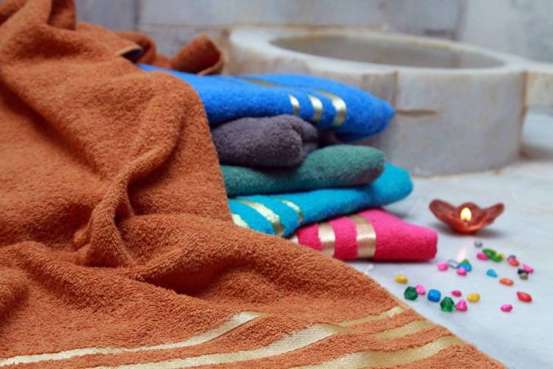 насипни турски кърпи памучни за баня луксозни розови бродирани 2 пласта