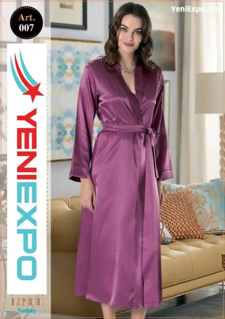 Bata nupcial de dama de honor para mujer, camisón bohemio largo 005 violeta s - xl