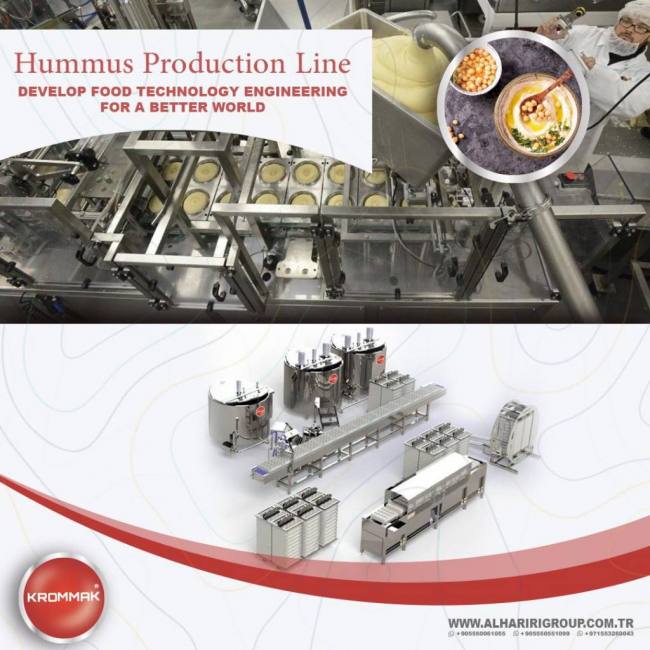 ligne de production de machine de fabrication de houmous commercial par lionmak qualité supérieure 2020