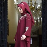 השמלות הצנועות האלגנטיות ביותר בשני חלקים לנשים מוסלמיות - סגנון 4614