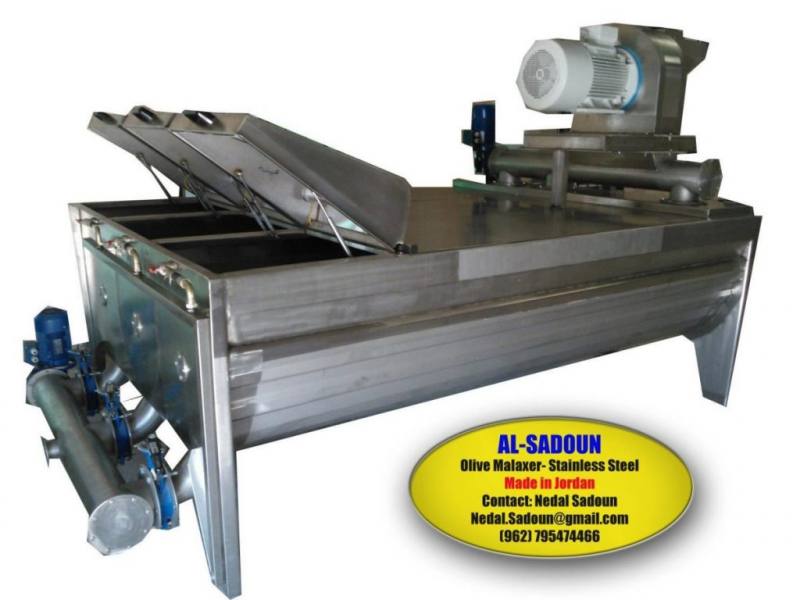 olive hammer crusher efficient stainless steel 3000 kg/h 50 hp al-sadoun