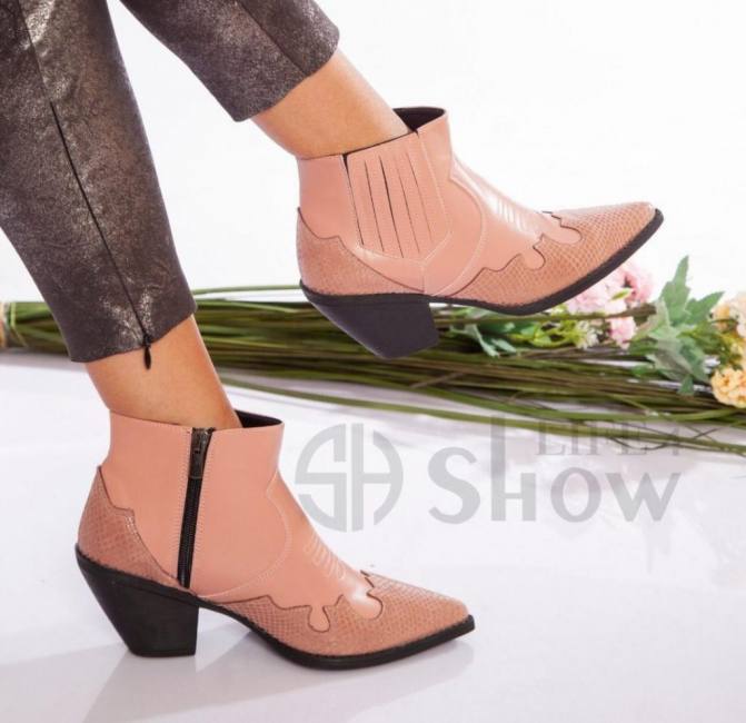 elegant women booties ankle pointed toe high quality from showlife4