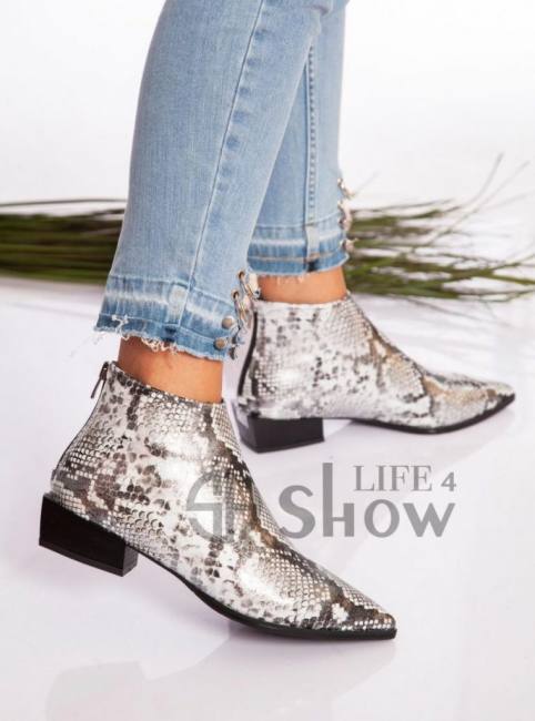 stivaletti in pelle di serpente scarpe da donna showlife4 nuovo top brand