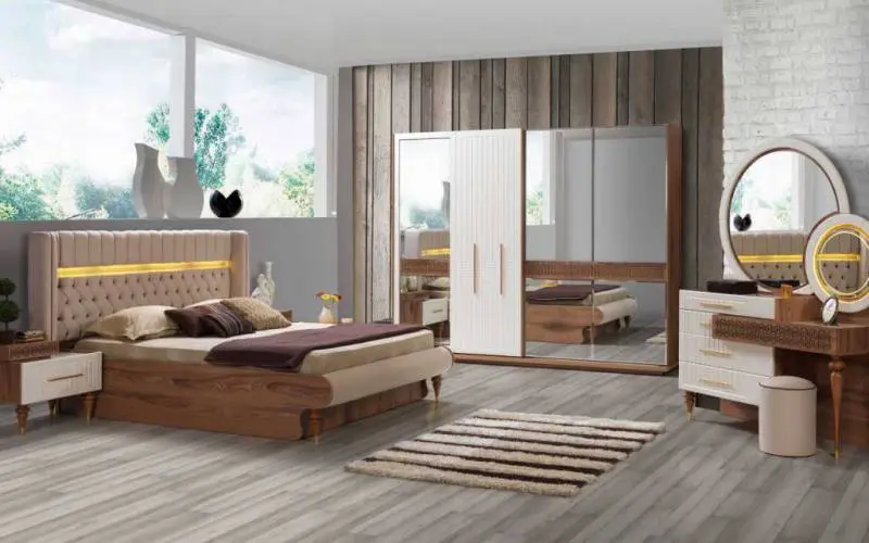 siptar meubels home-blik geweldige slaapkamer sets koning koningin 5 stuks