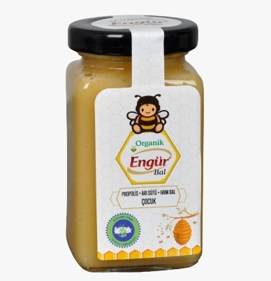 engur kids honey royal jelly propolis  mixture organic natural 200 gr