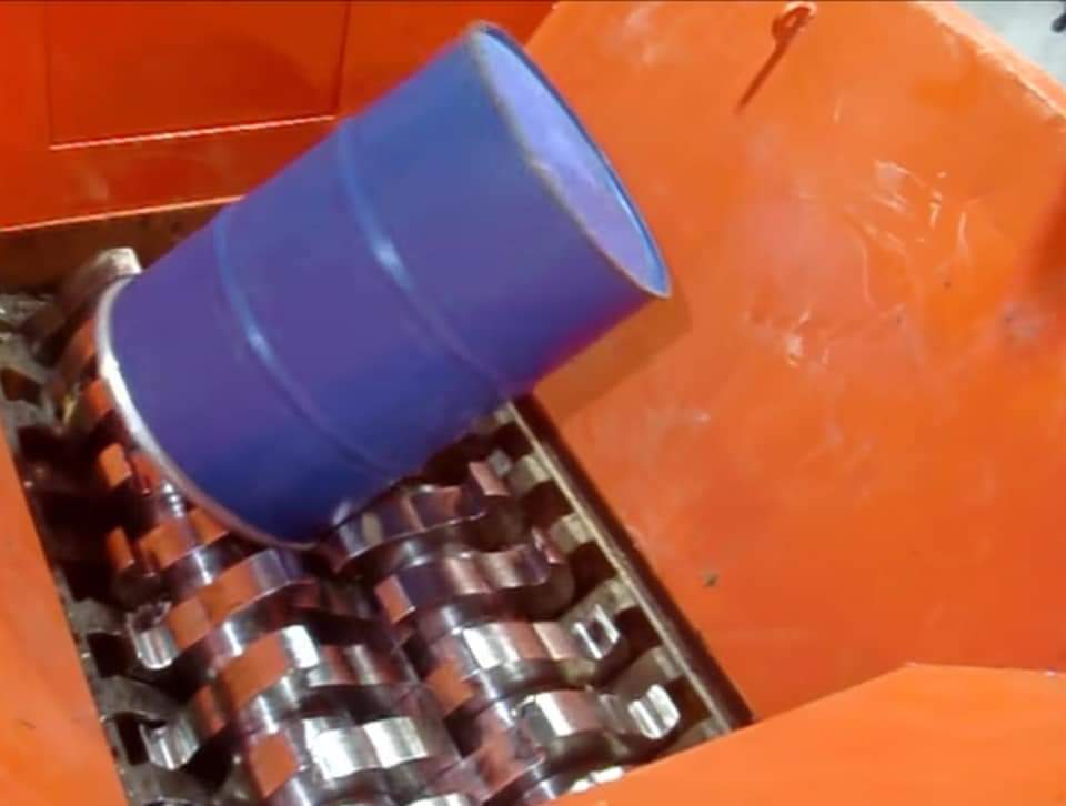 industrial metal shredder machine scrap powerful recycling 2021