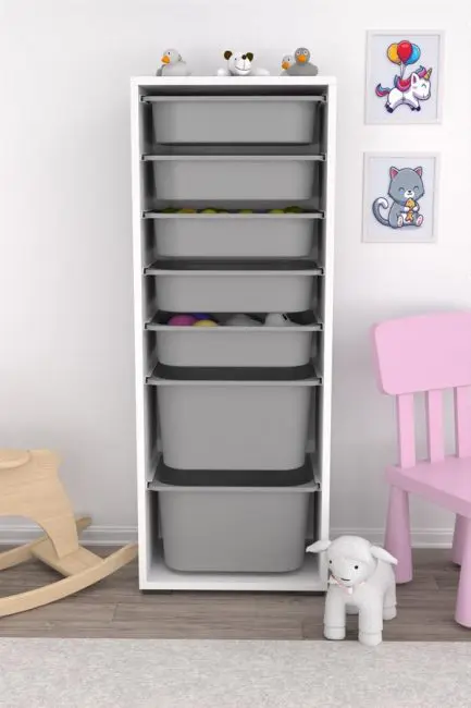 пластиковый шкаф для игрушек стильный турецкого производства 2021