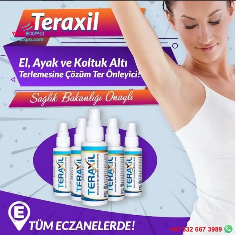 teraxil deodorant antiperspirant spray 50 ml stærk ydeevne