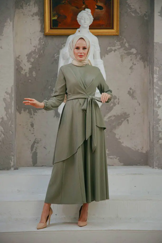 дамски скромни мюсюлмански рокли fustan: размери 36, 38, 40, 42 - ексклузивни на едро, изработени в турция